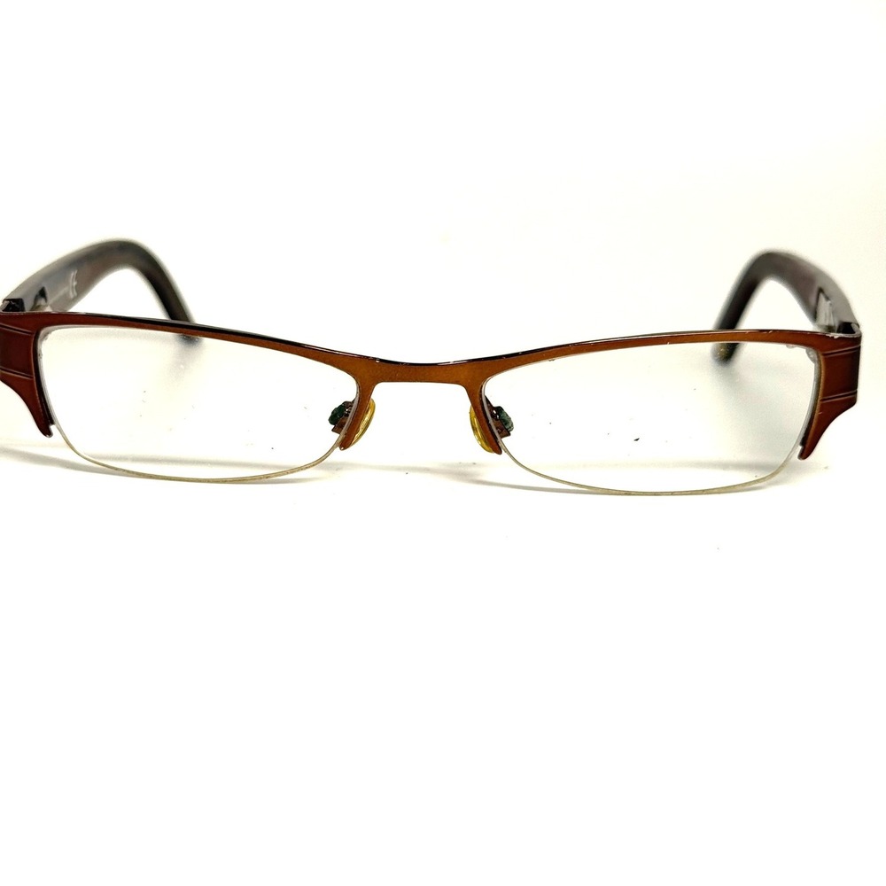Kenneth Cole Reaction KC0479 Brown Semi Rimless Eyeglass Frames 49-17-130